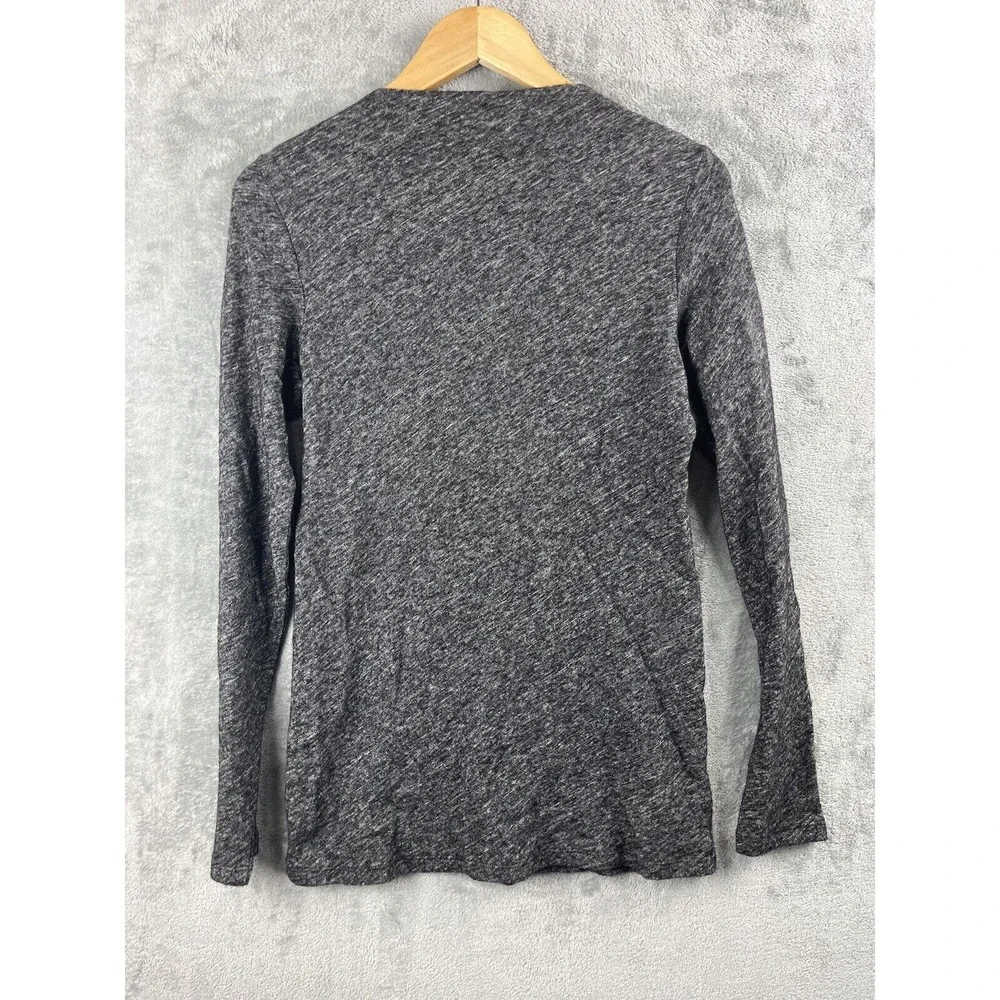 Eileen Fisher‎ Dark Gray Shirt Sweater Organic Cotton Wool Small Medium Bodycon - Picture 6 of 6